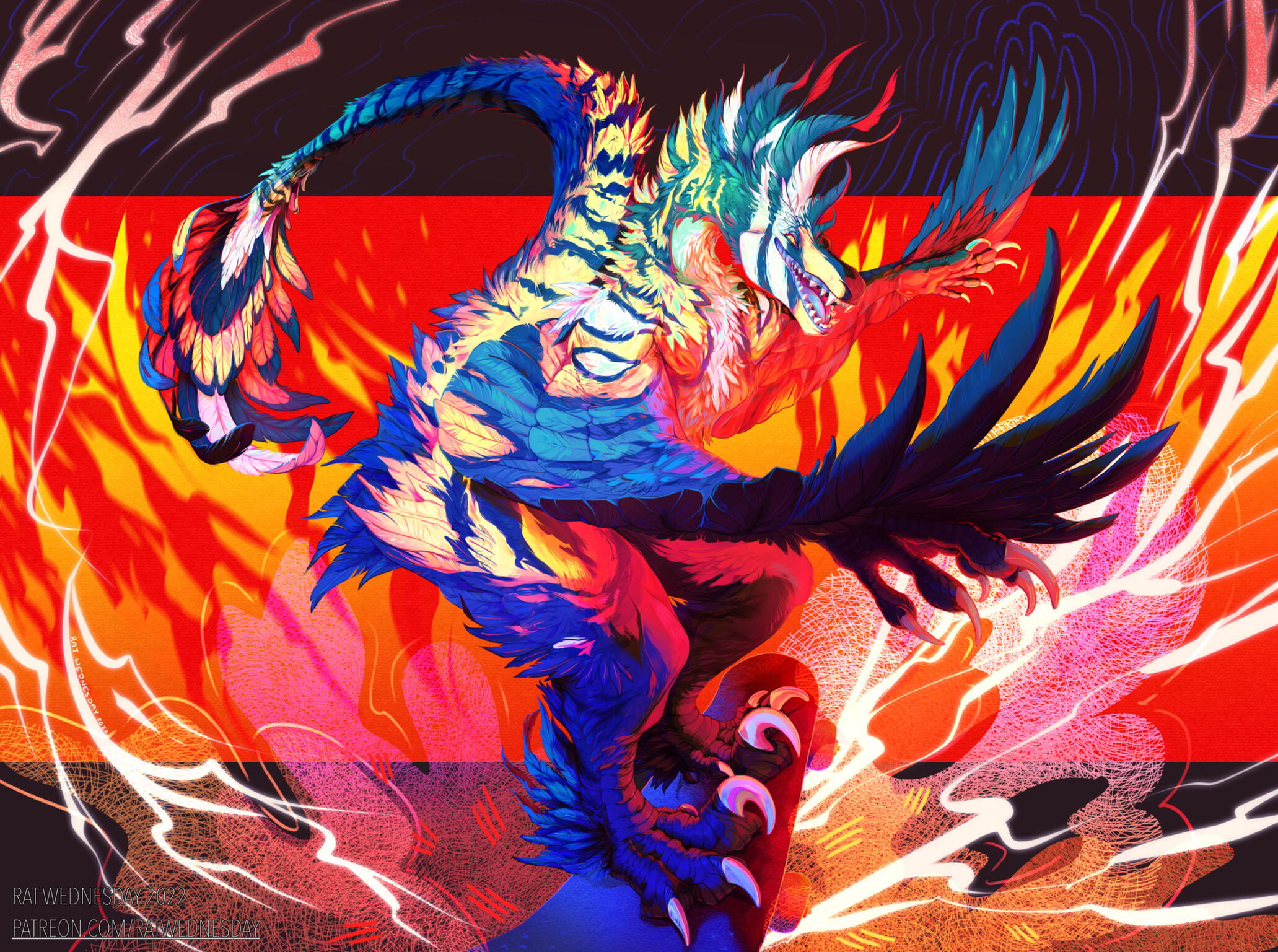 Ablaze - commissioned artwork, 2022