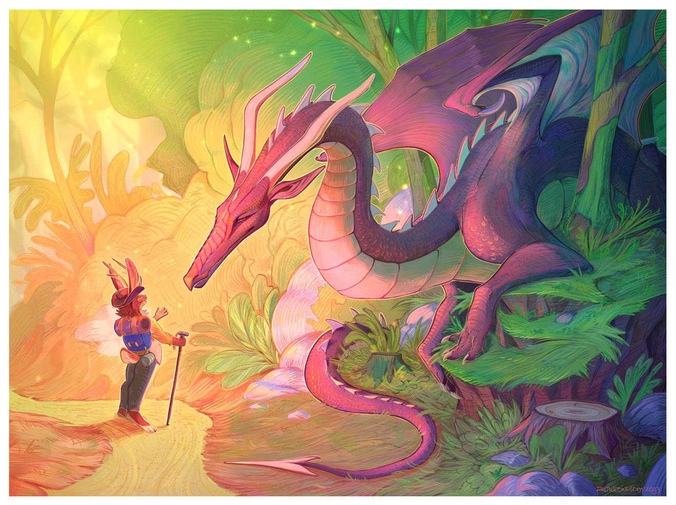 The Meeting - digital print, 2023