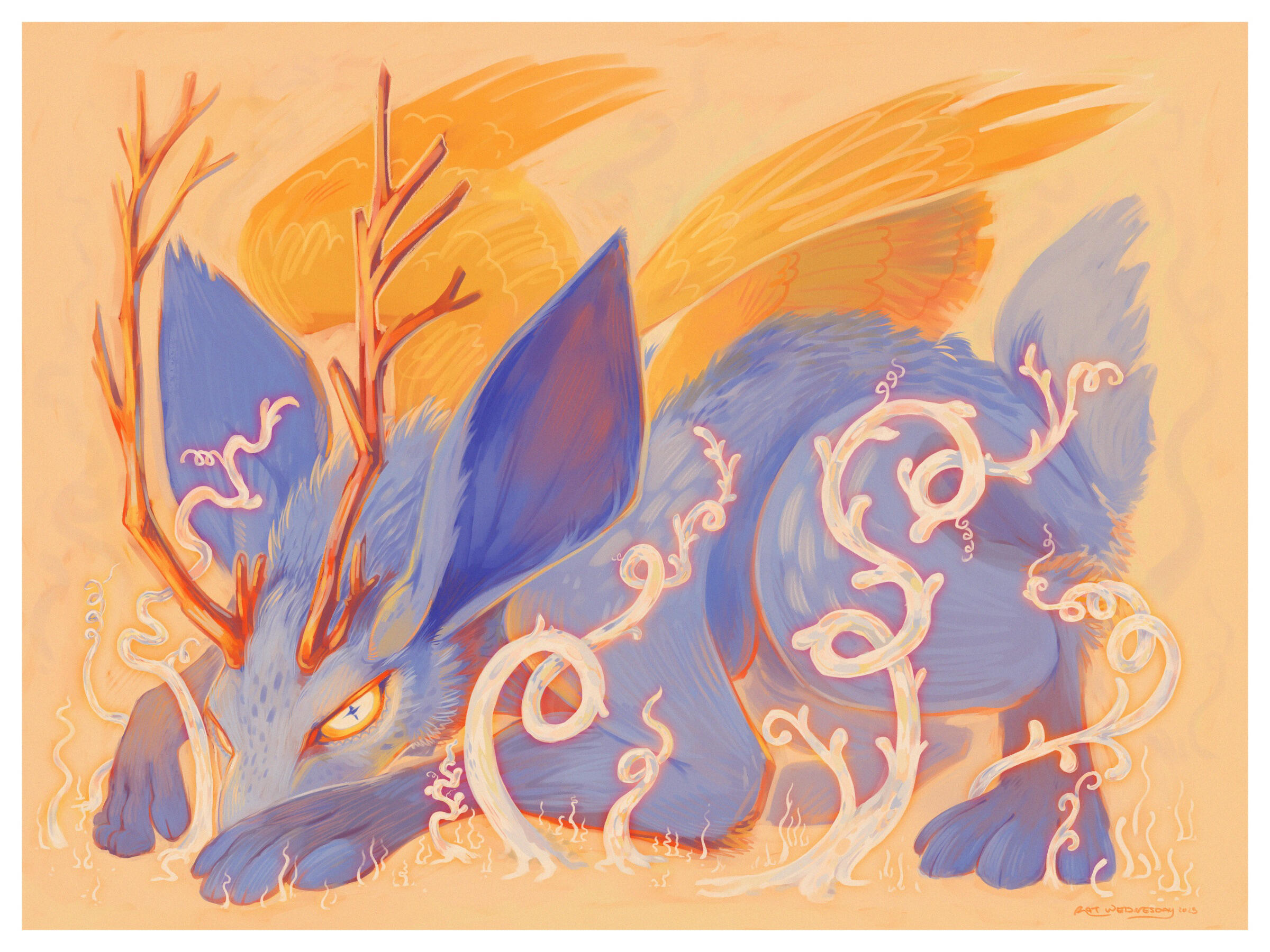 The Confrontation - digital print, 2025