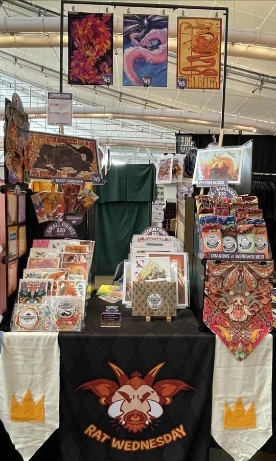 Anthrocon 2024, Bodega Anthrocon 2024 Bodega (half table) setup