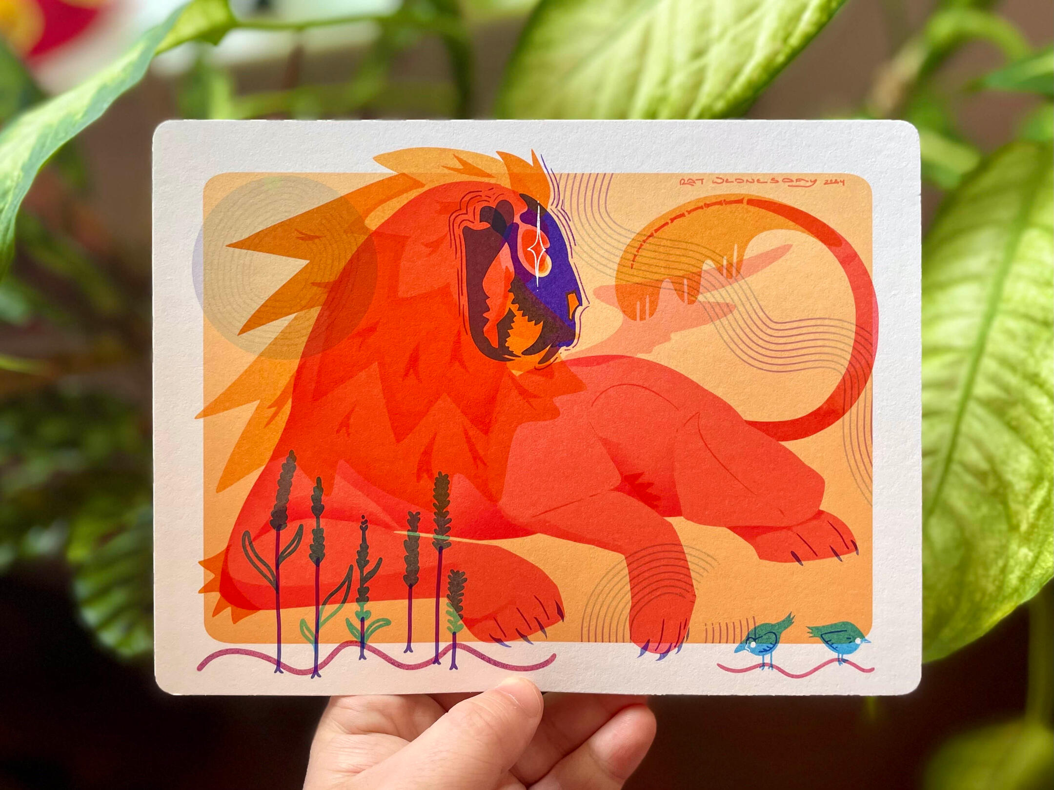 "FEAST, GLADLY" wall tapestry, manufacturer's proof "FEAST, GLADLY" wall tapestry