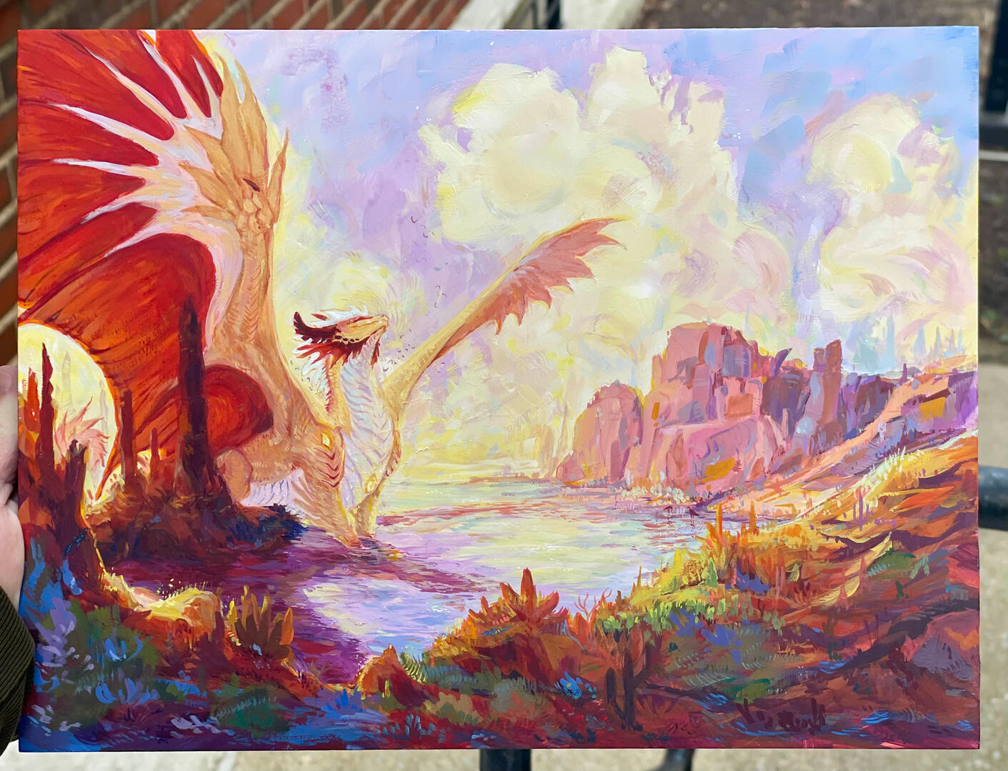 Sunrise - Acrylic commission, 2026