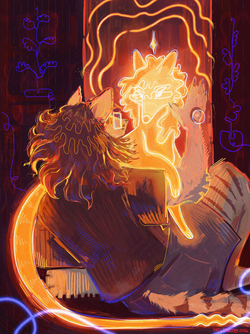 Afterimage - Digital commission, 2026