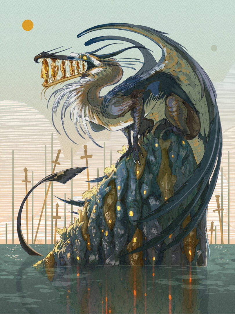 Wyrm of Abundance - Digital print, 2026