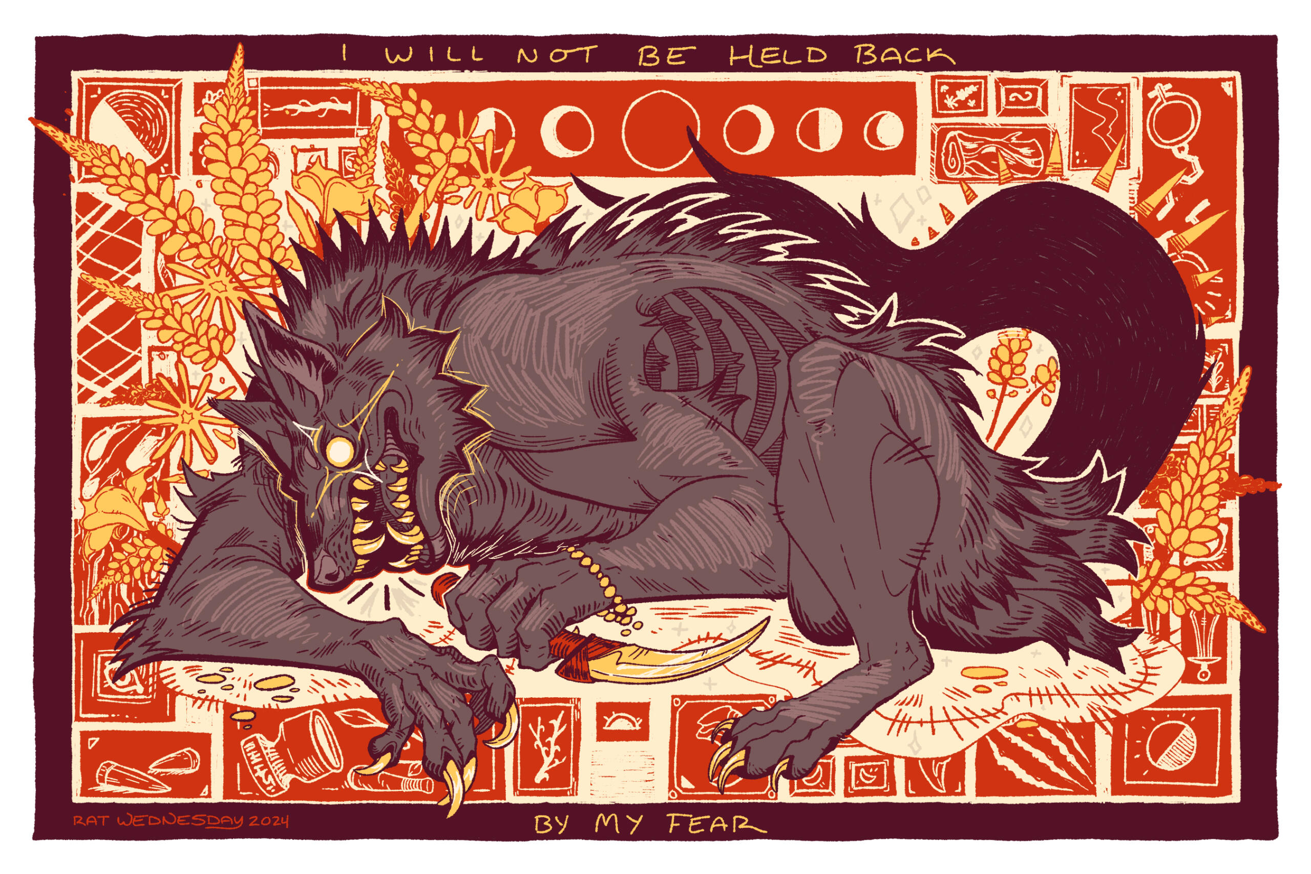 AND MAY IT NEVER TAKE YOU - digital print, 2024