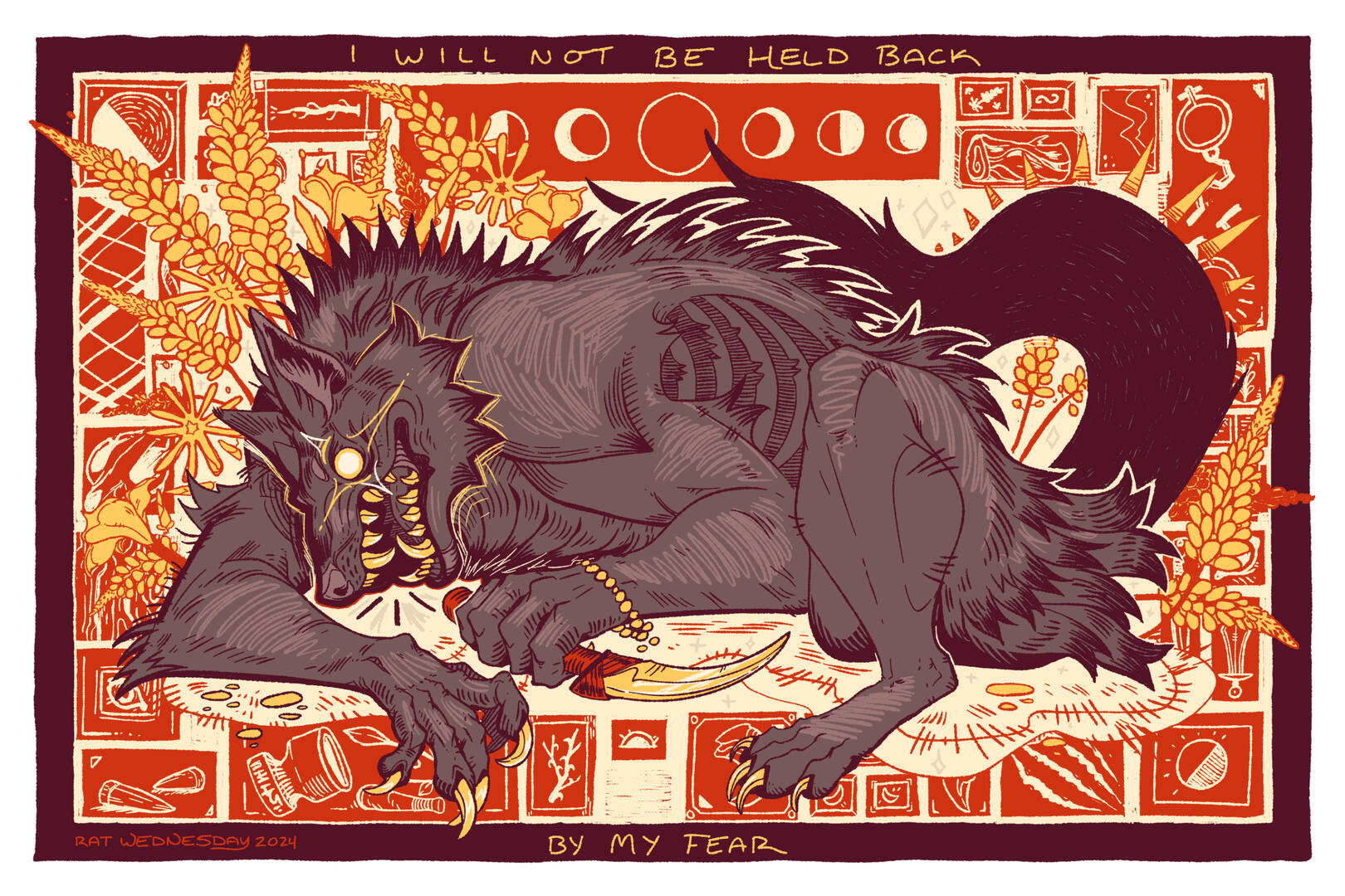 AND MAY IT NEVER TAKE YOU - digital print, 2024