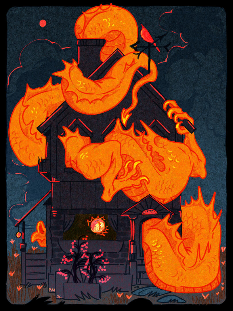There's Something in the House - Digital print, 2026