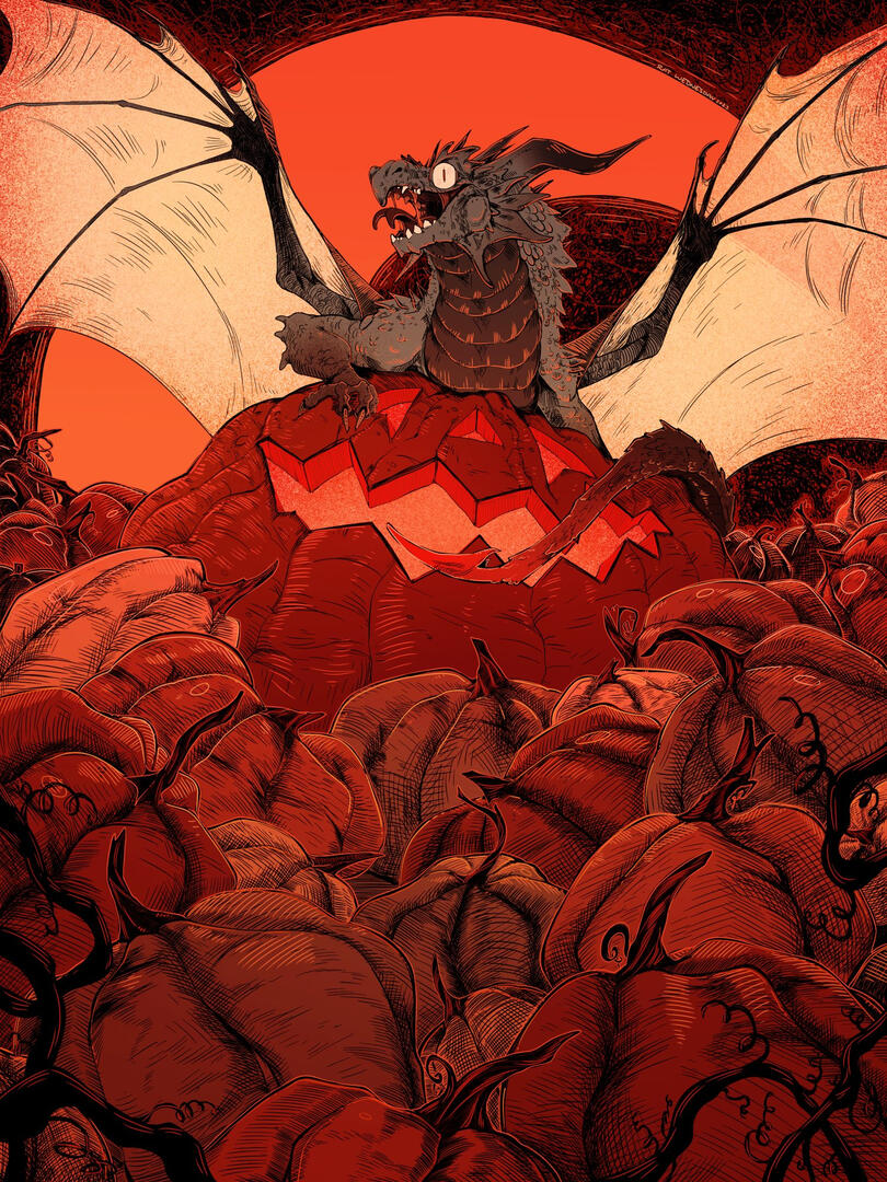 King of Halloween - Digital print, 2023.